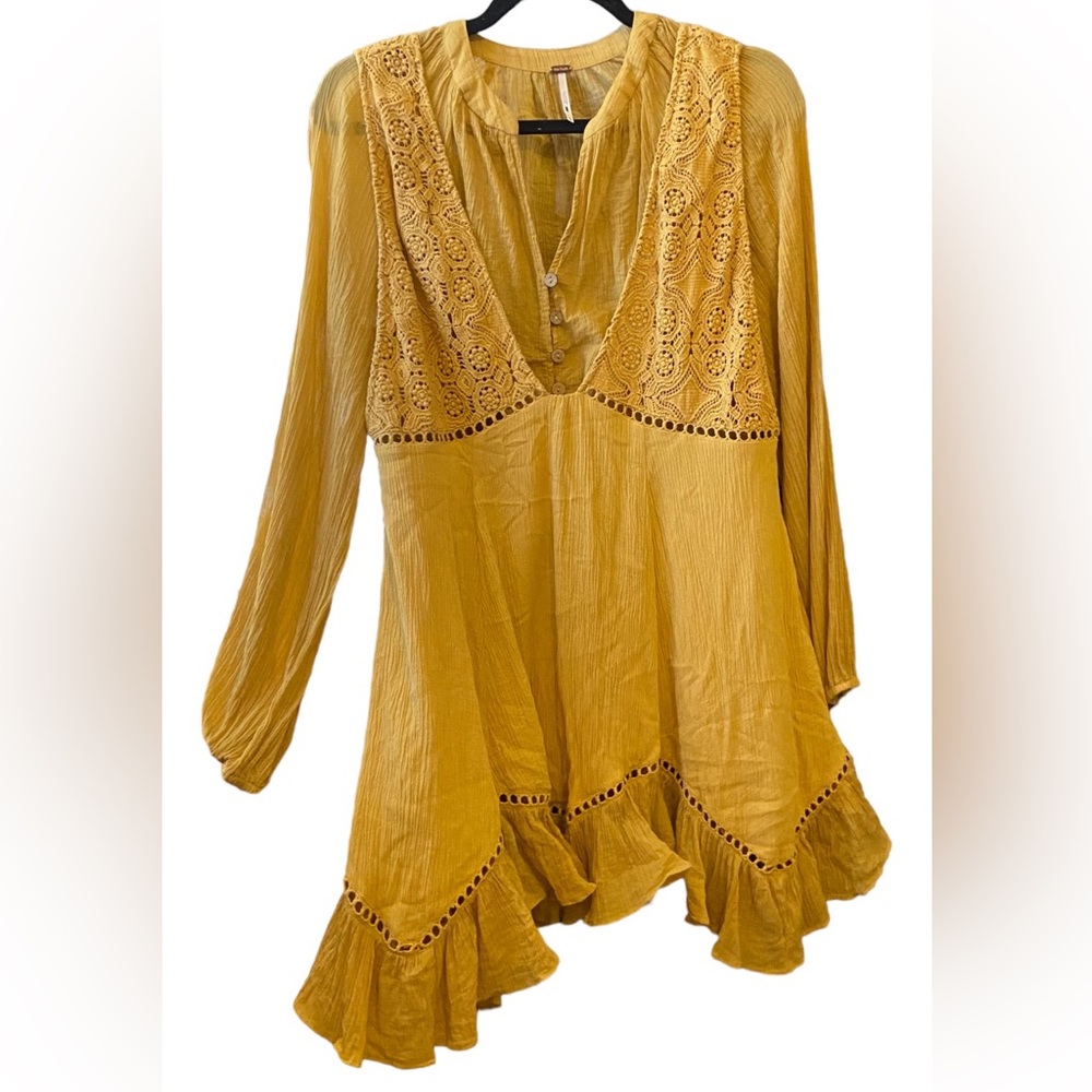 $128 RARE Preloved Free People Endless Summer “Freya” Mini Dress Set Small - Picture 5 of 9